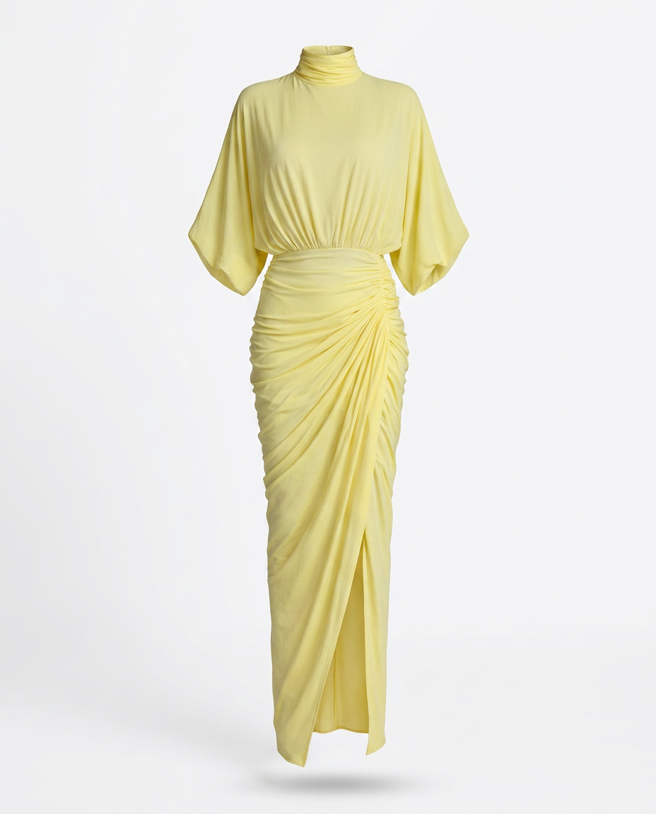 Radiant Pleated High Waist Maxi Dress
