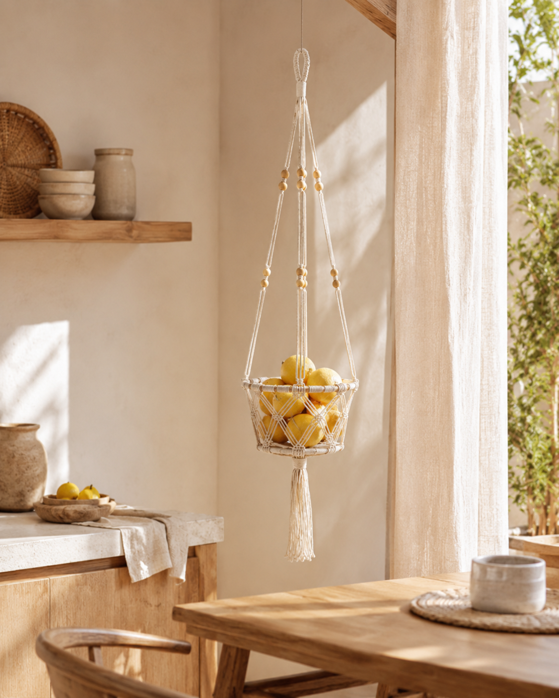 Macrame Cotton Plant Hangers