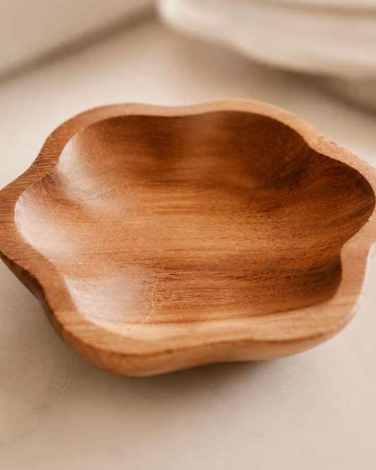 Flora Teak Catch All