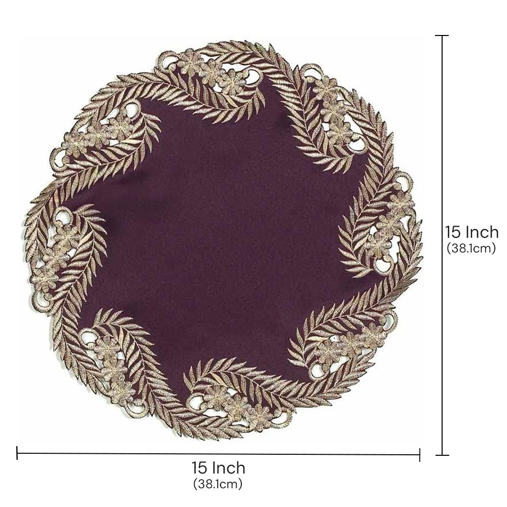 Purple Gold Doilies – Violet Dream, 15 Inch