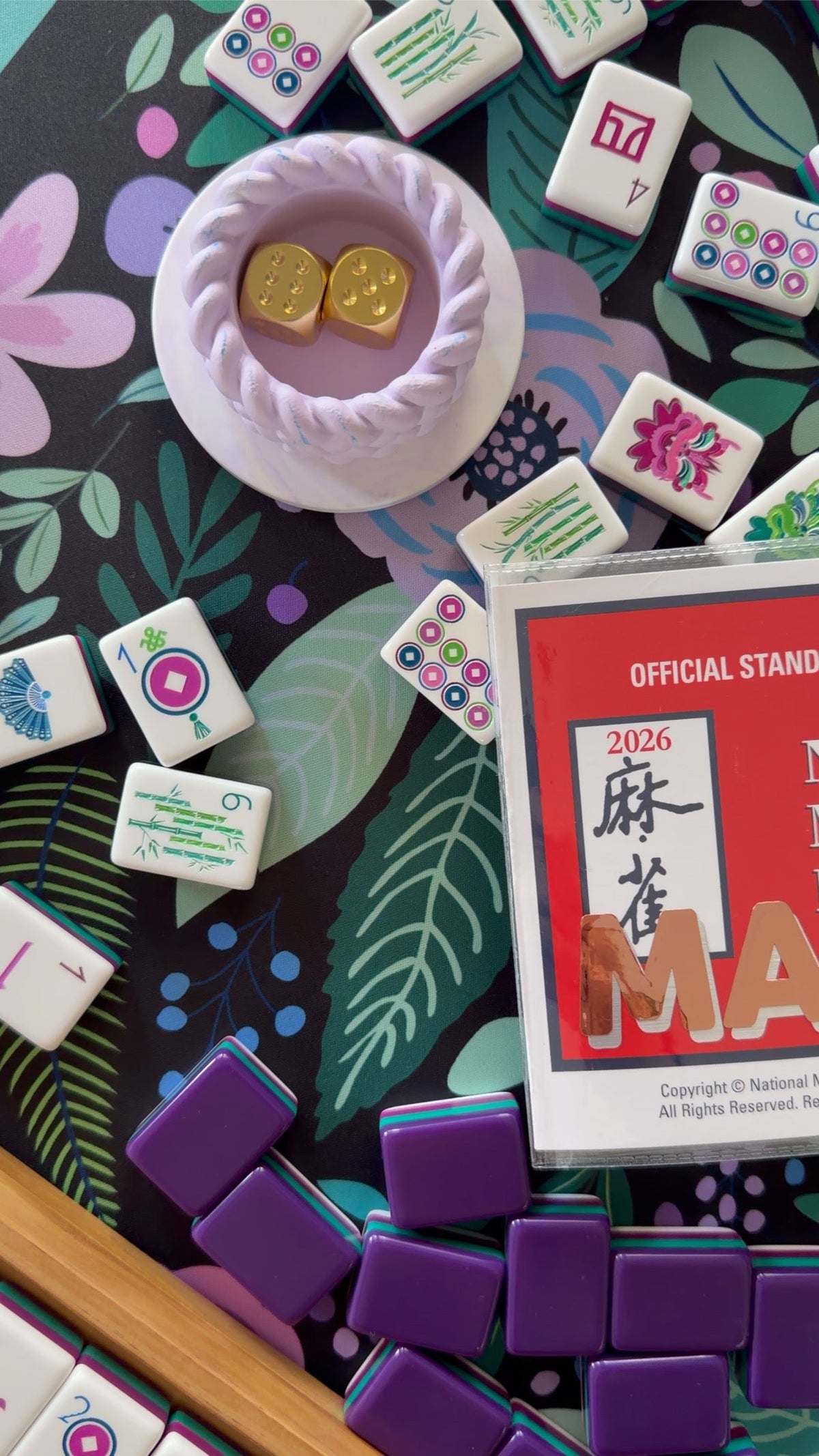 PERSONALIZED MAHJONG CARD HOLDER