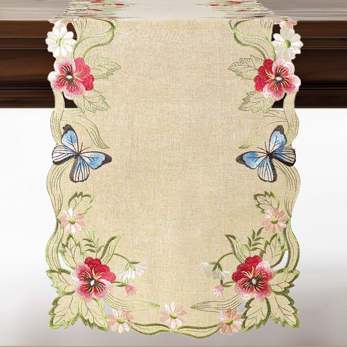 Beige Table Runner – Sandy Dune, 14x108 Inch
