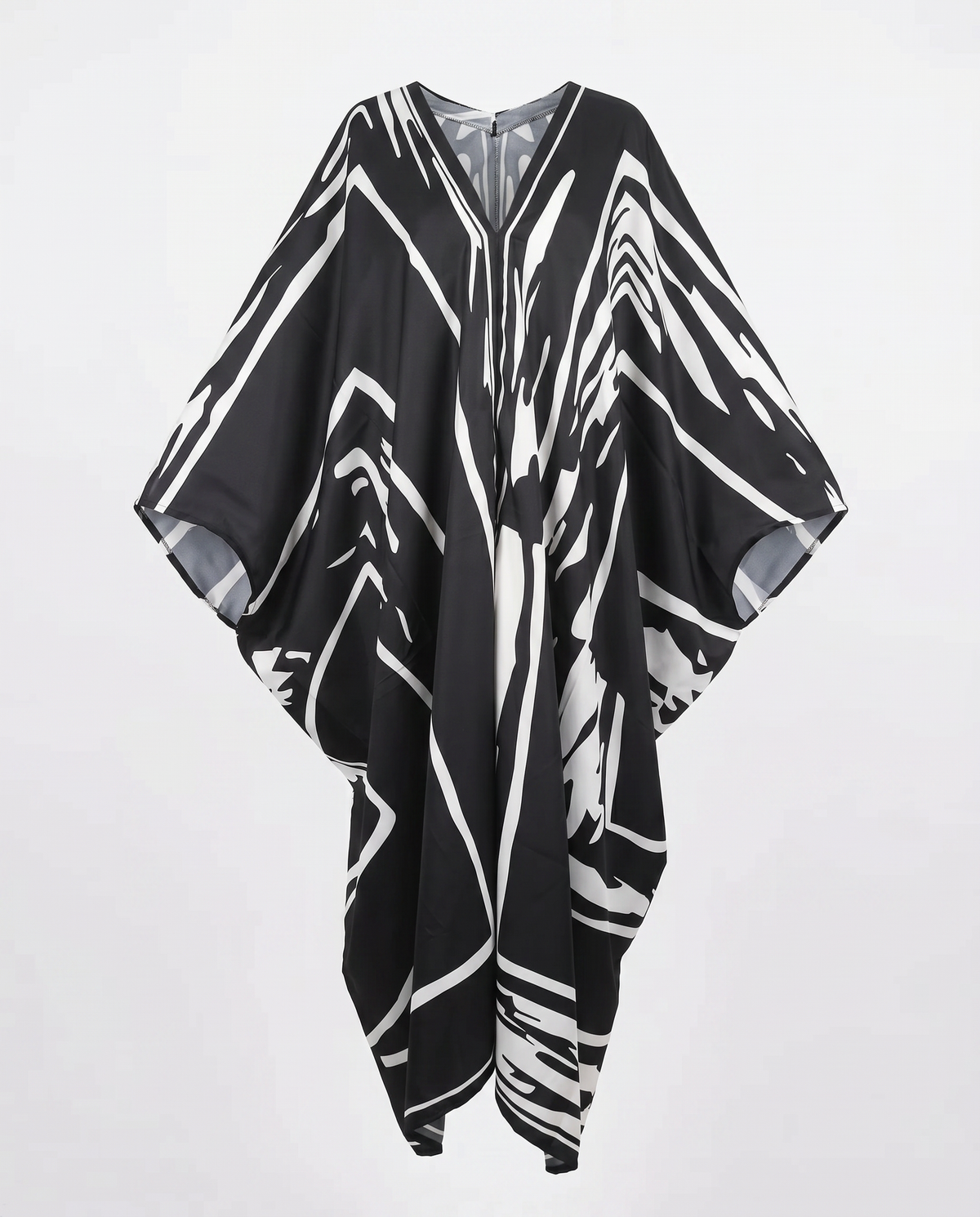 Sovereign Printed Silk Oversized Kaftan