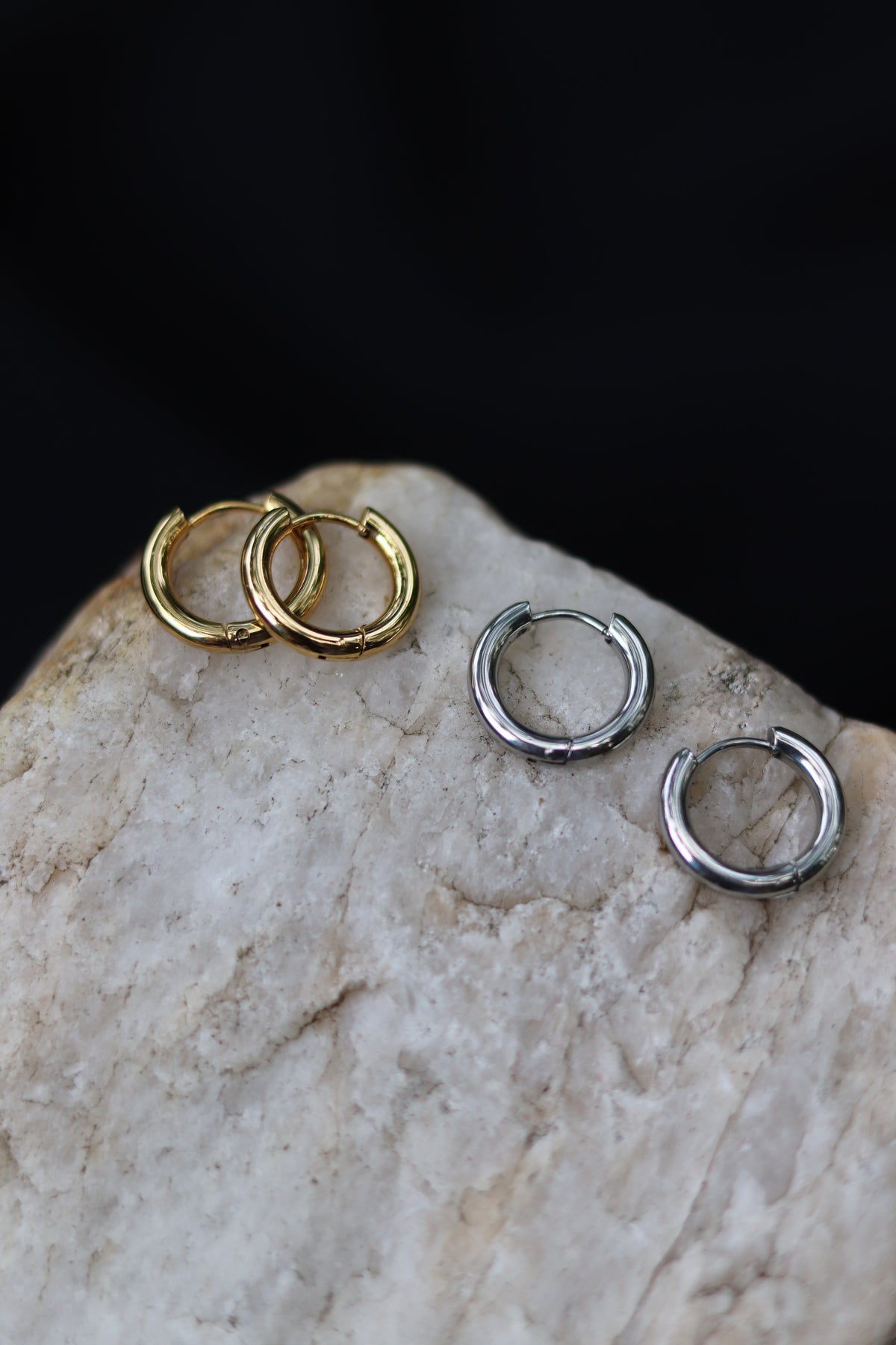 Mini Mara Hoops - Gold - Stainless Steel - Water Proof