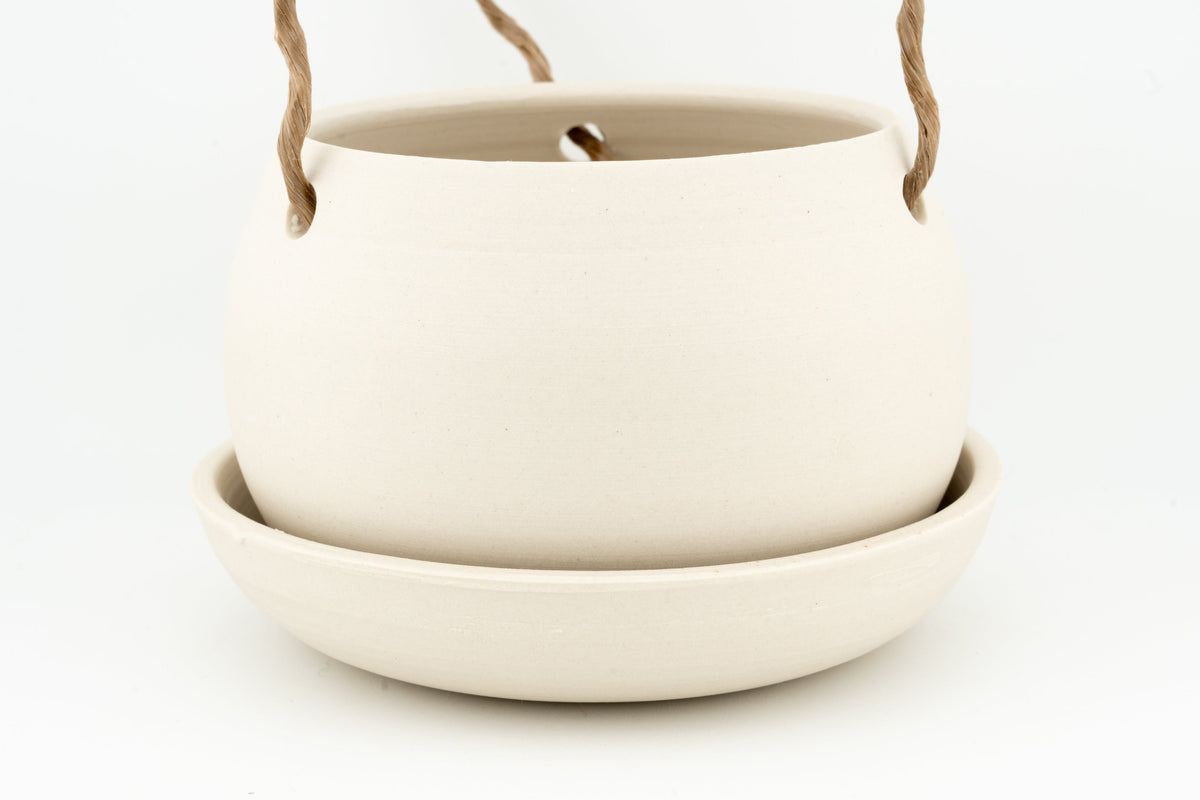 Hanging Planter, Unglazed, 5" or 7" wide