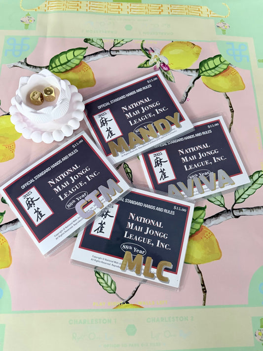 PERSONALIZED MAHJONG CARD HOLDER