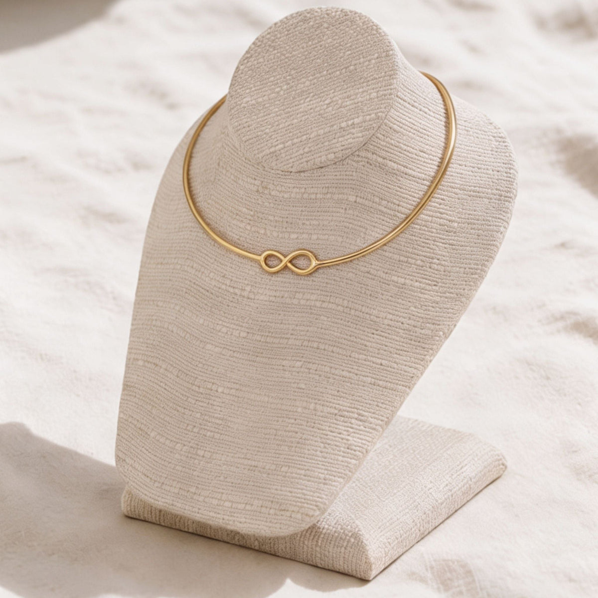 Infinite Cuff Brass Choker Necklace | Saya
