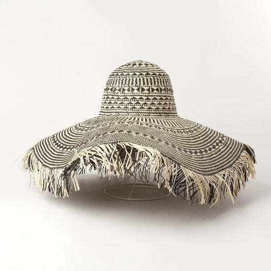 Wanderlust Woven Straw Fringe Hat