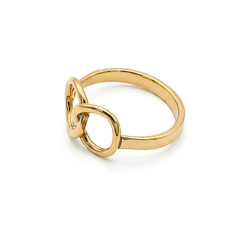 Brass Infinite Loop Ring | Saya