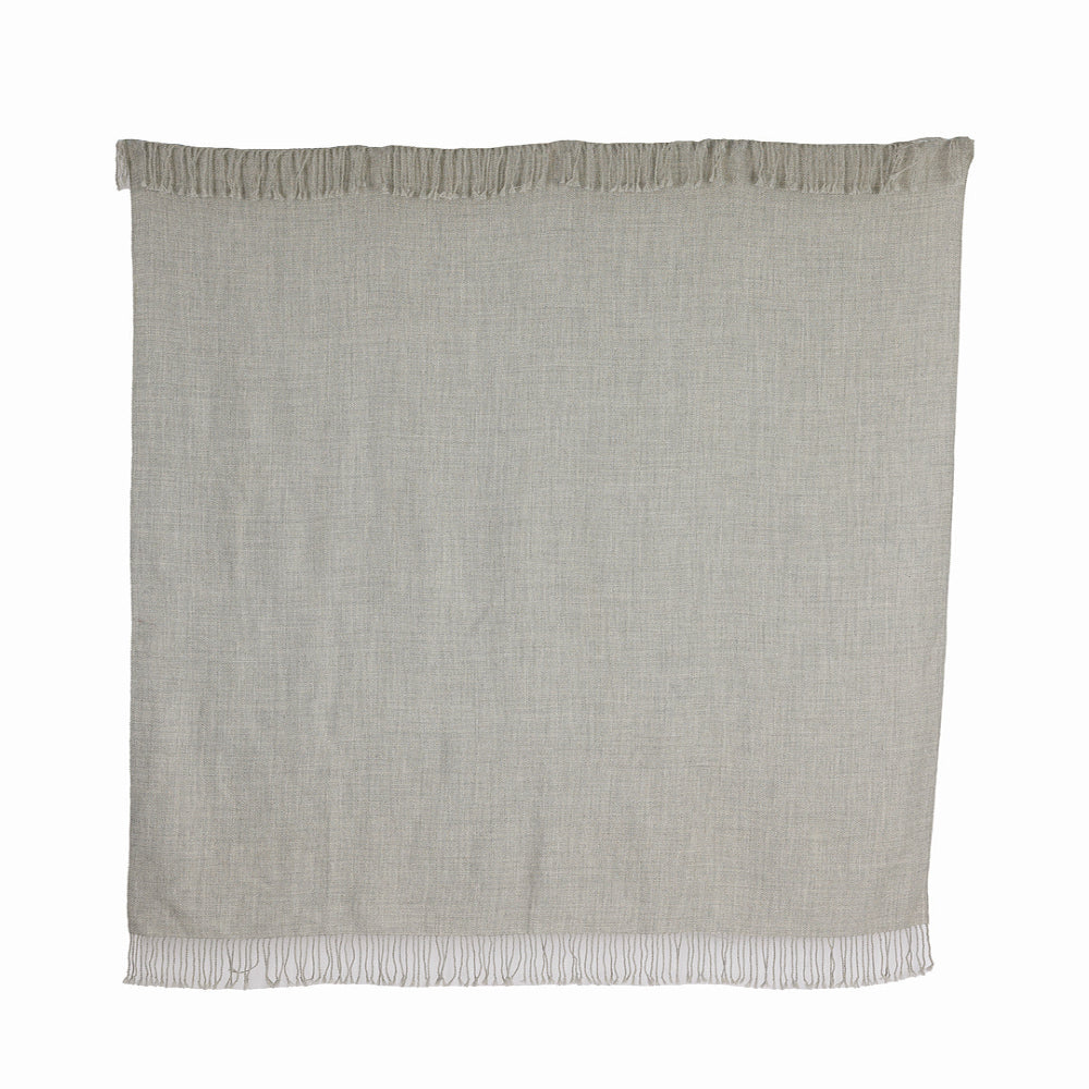 Handloomed 100% Undyed Baby Alpaca Throw Blanket | Graphite | Wasi Collection