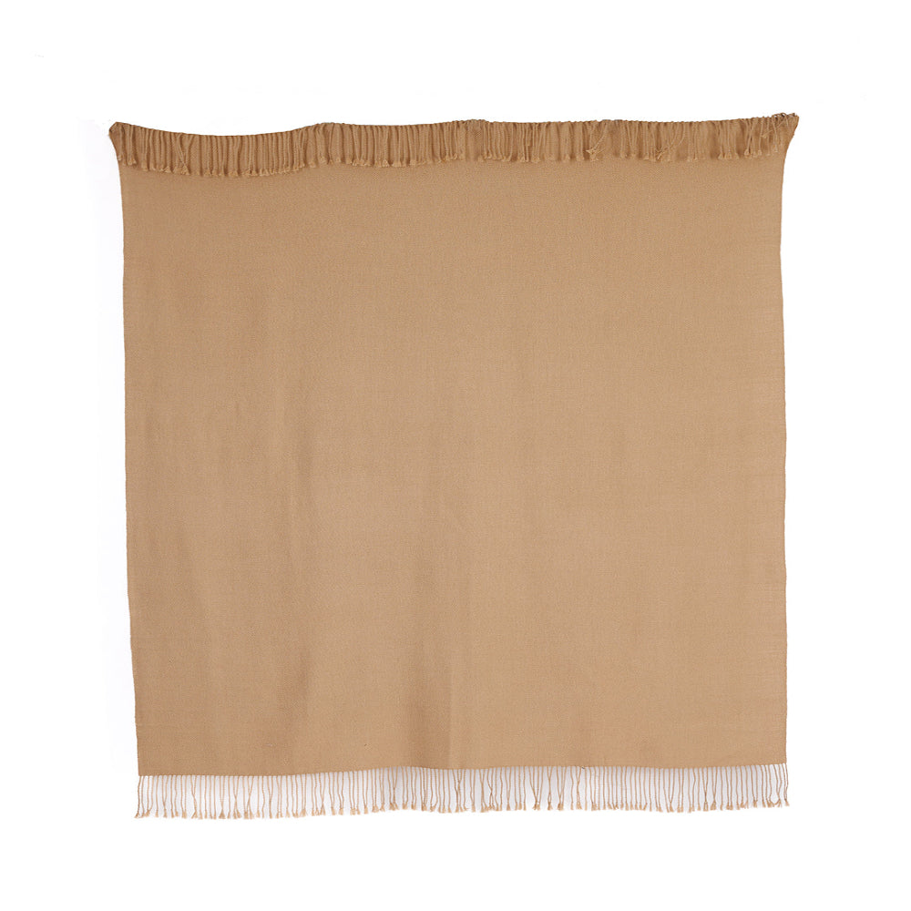 Handloomed 100% Undyed Baby Alpaca Throw Blanket | Rich Brown | Wasi Collection