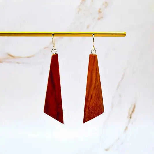 Ascent Geometric Wooden Earrings Eco My Home Earrings PRW Made ecomyhome.store United States