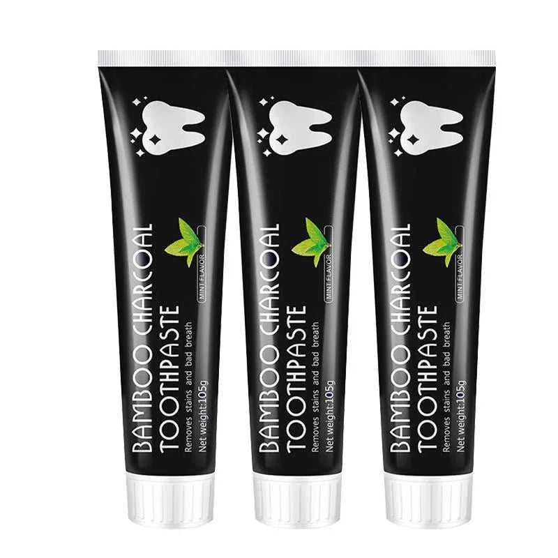 Bamboo Charcoal Black CoconutShell Toothpaste 105G Eco My Home Natural Toothbrush ecomyhome.store United States