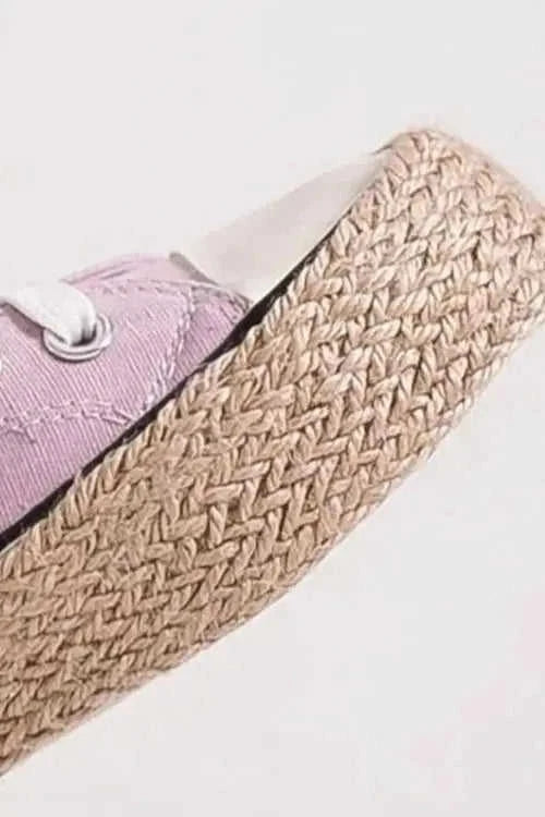 Beast Fashion Stylish Everyday Sneakers: Lace Up Woven Espadrille Sole Footwear Eco My Home Shoes Salty Season LLC ecomyhome.store United States