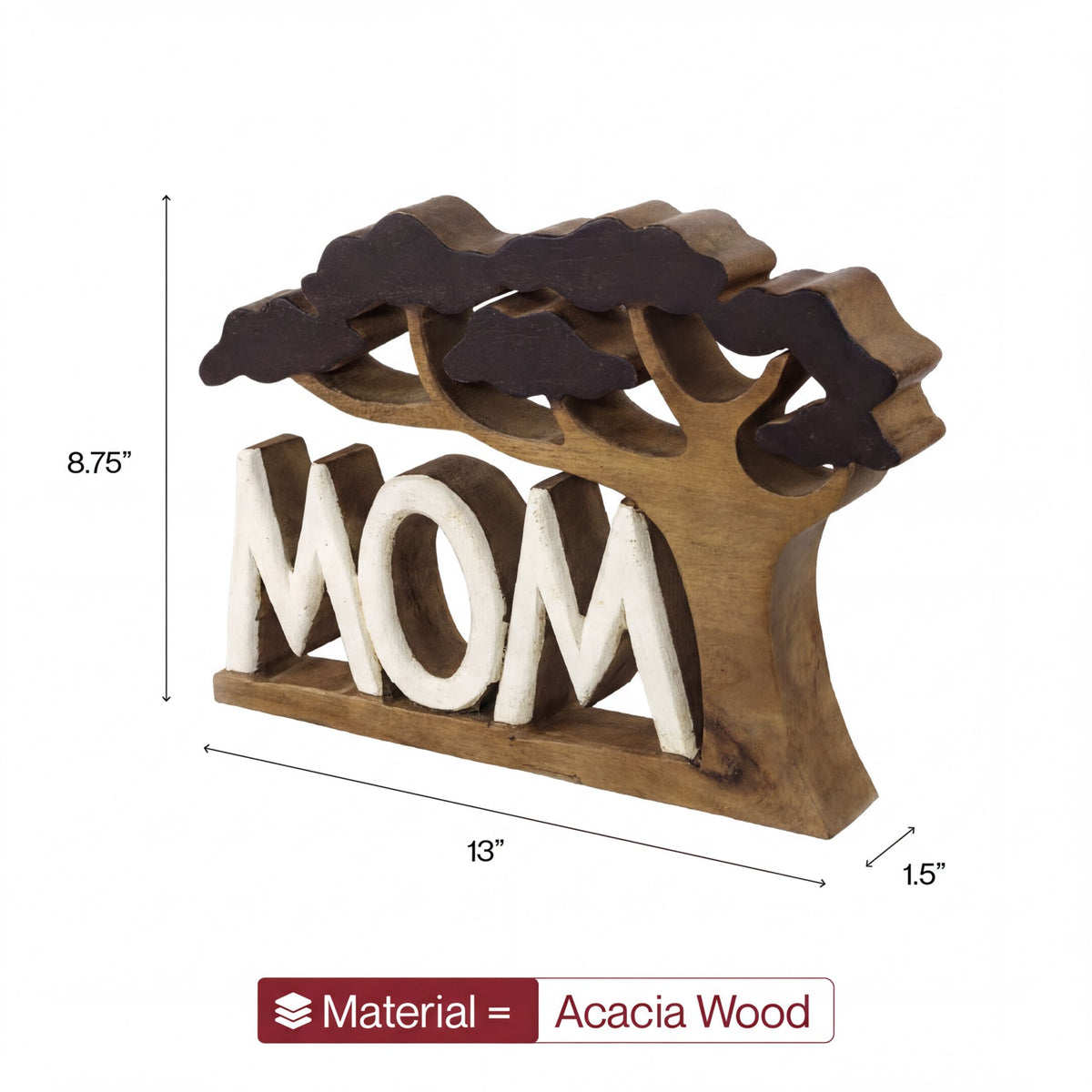 Wooden Mom Sign – Graceful Mom, Acacia Wood