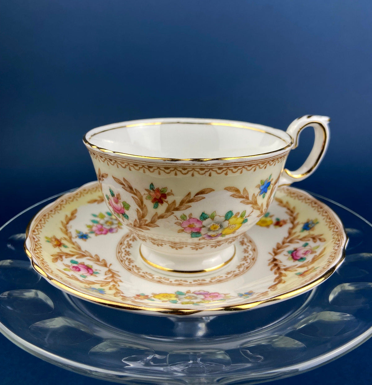 Vintage Tea/Coffee Cup and Saucer. Royal Stafford. Fine Bone China Made in England.