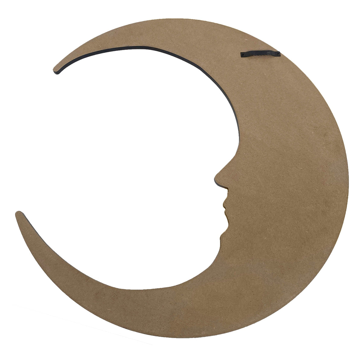 Moon Wall Art Ready to Hang 20" Celestial Crescent Yellow Moon Wall Decor