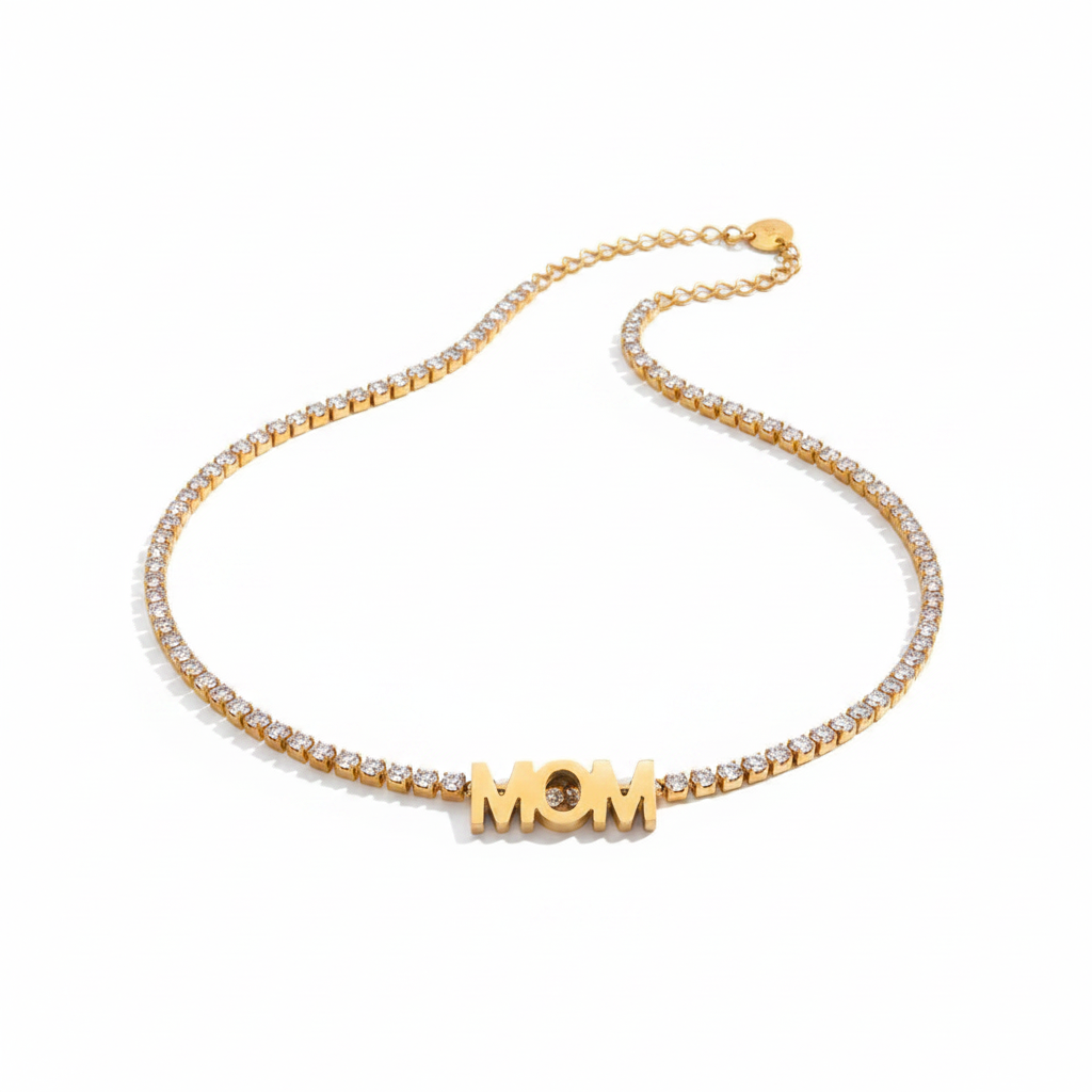 Worthy Gold Zircon Letter Necklace