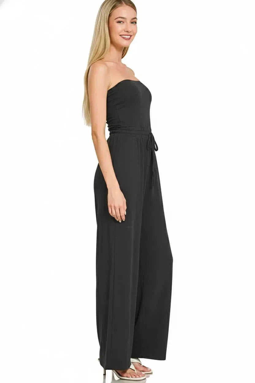 Jumpsuit with Drawstring Waist Eco My Home Salty Season LLC ecomyhome.store United States