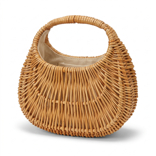 Wanderlust Woven Straw Clutch Bag