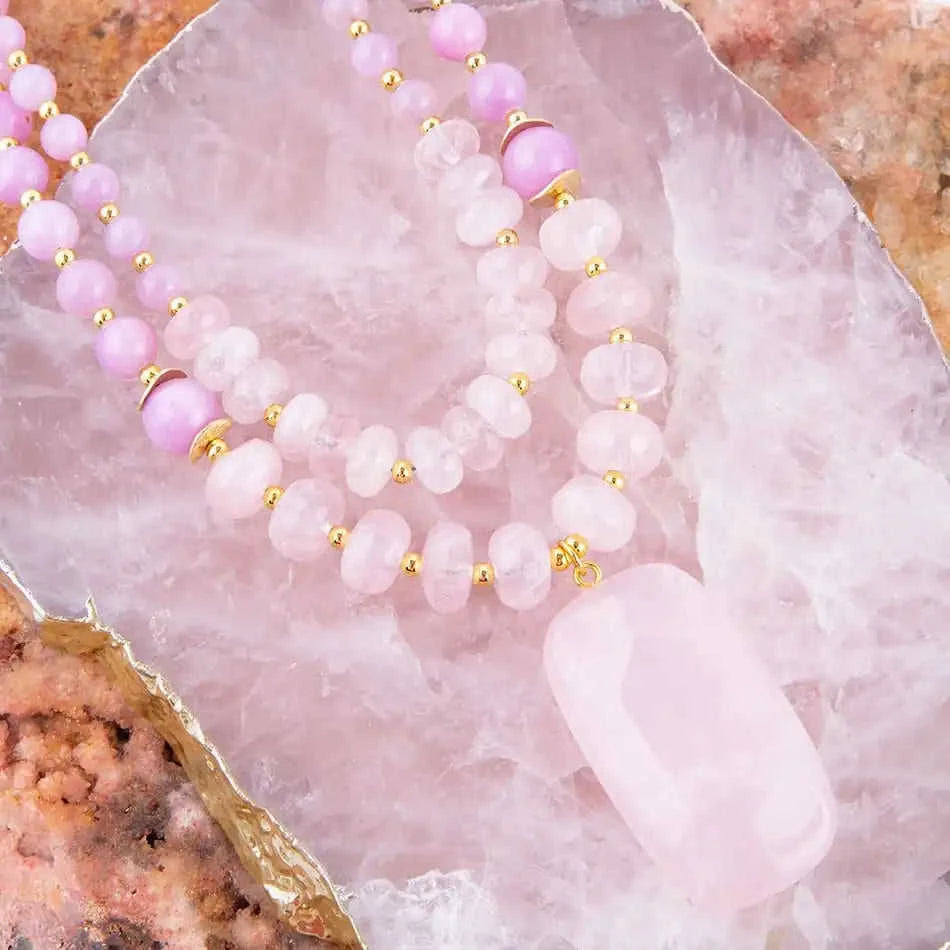 Lilac Jade Statement Necklace Eco My Home Necklaces Barse Jewelry ecomyhome.store United States