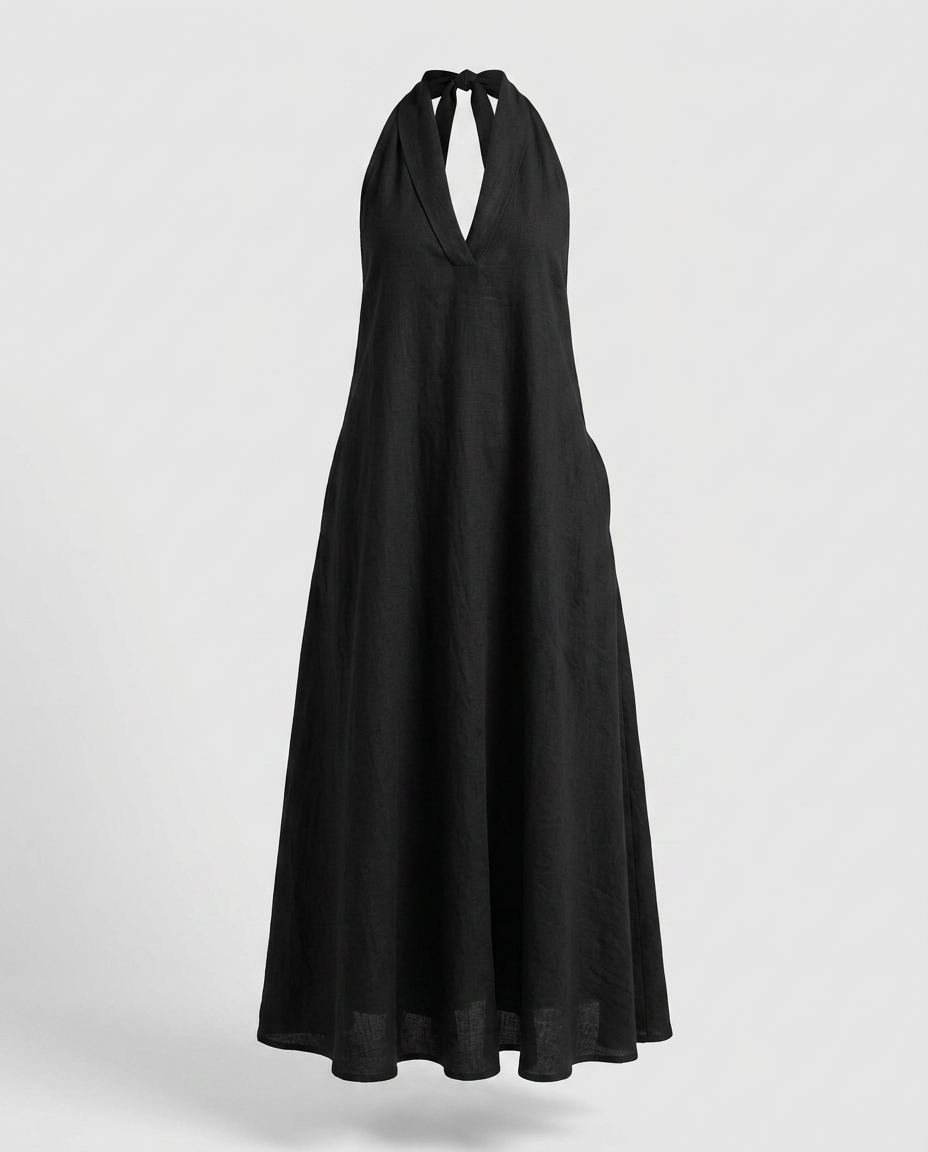 Free Spirit Halter Neck Maxi Dress
