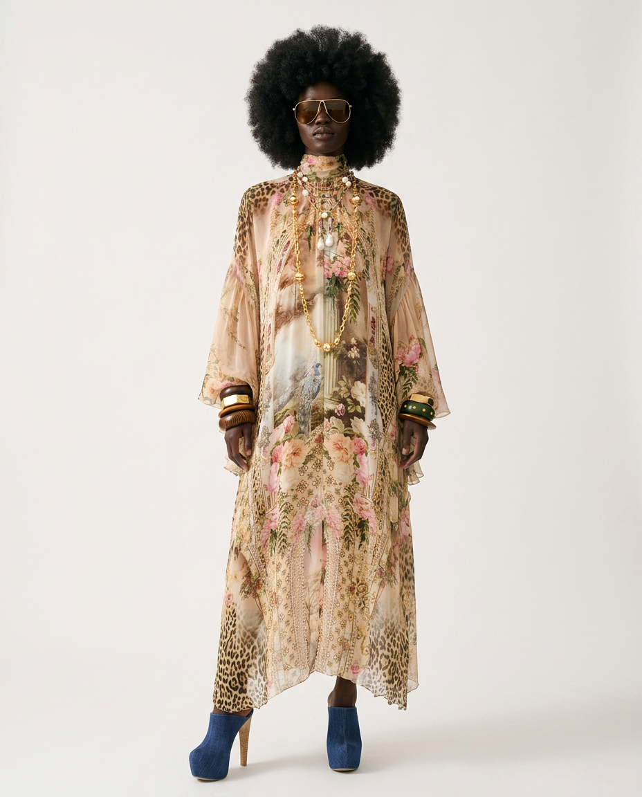 Wanderlust Printed Loose Maxi Dress