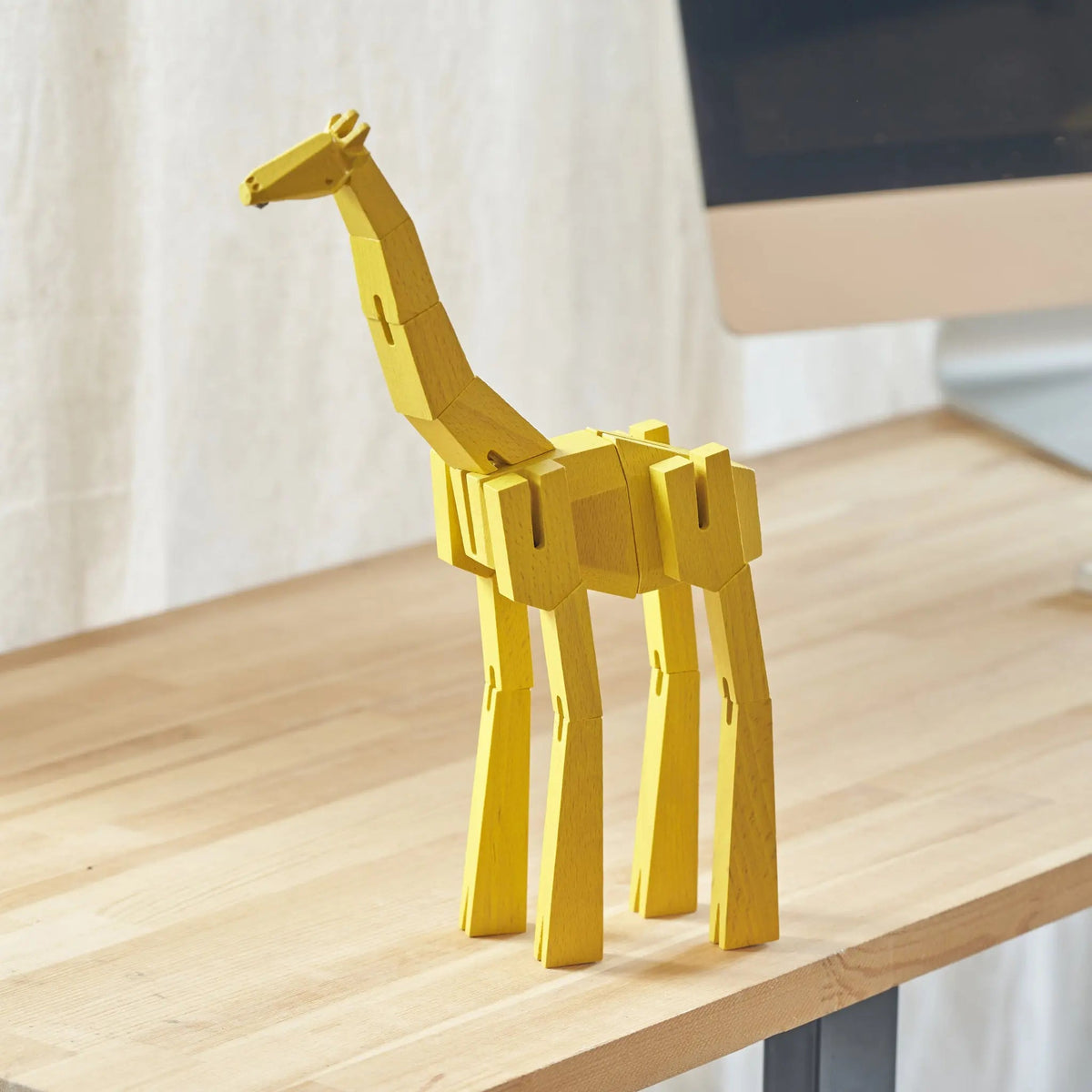 Morphits® Modern Wooden Giraffe Decor – Interactive Puzzle & Art Piece