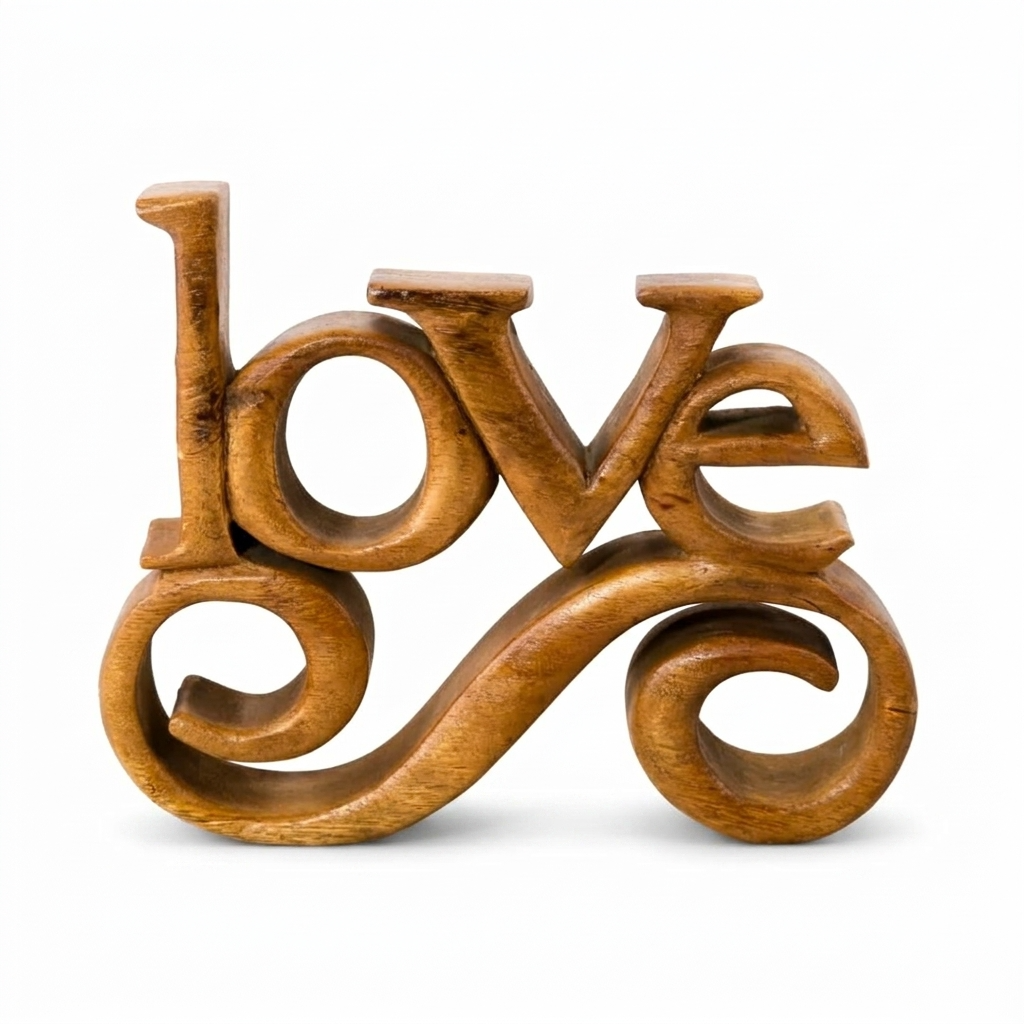 Wooden Word Sign – Forever Bloom, Acacia Wood