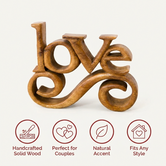 Wooden Word Sign – Forever Bloom, Acacia Wood