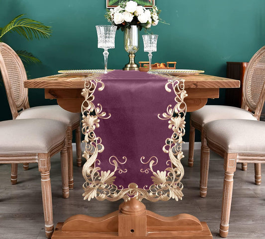 Purple Table Runner – Petal Amethyst, 14x108 Inch