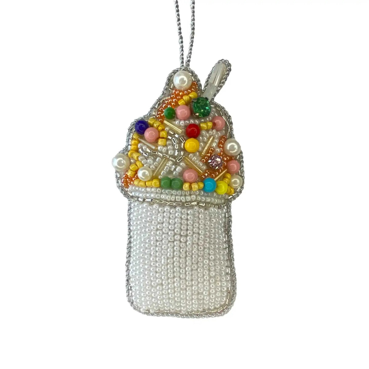 Snoball Beaded Ornament Eco My Home Ornament Nola Tawk ecomyhome.store United States