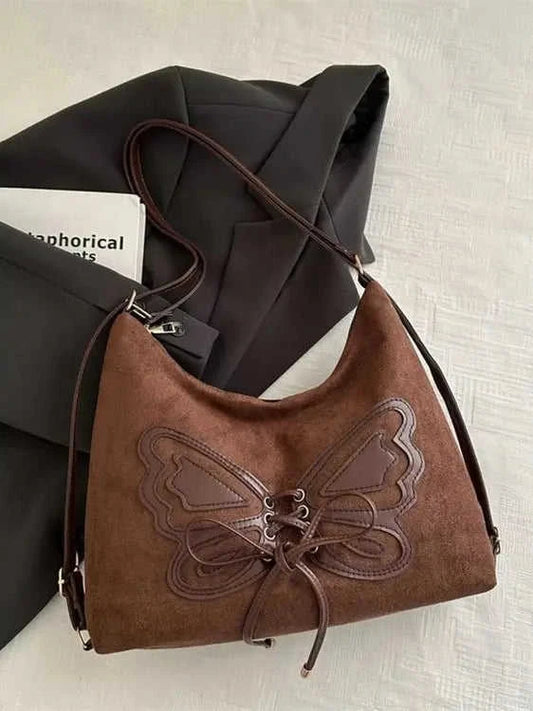 Women's Butterfly Shoulder Bag | Lace-Up Design, Boho Style Eco My Home Bag Salty Season LLC ecomyhome.store United States