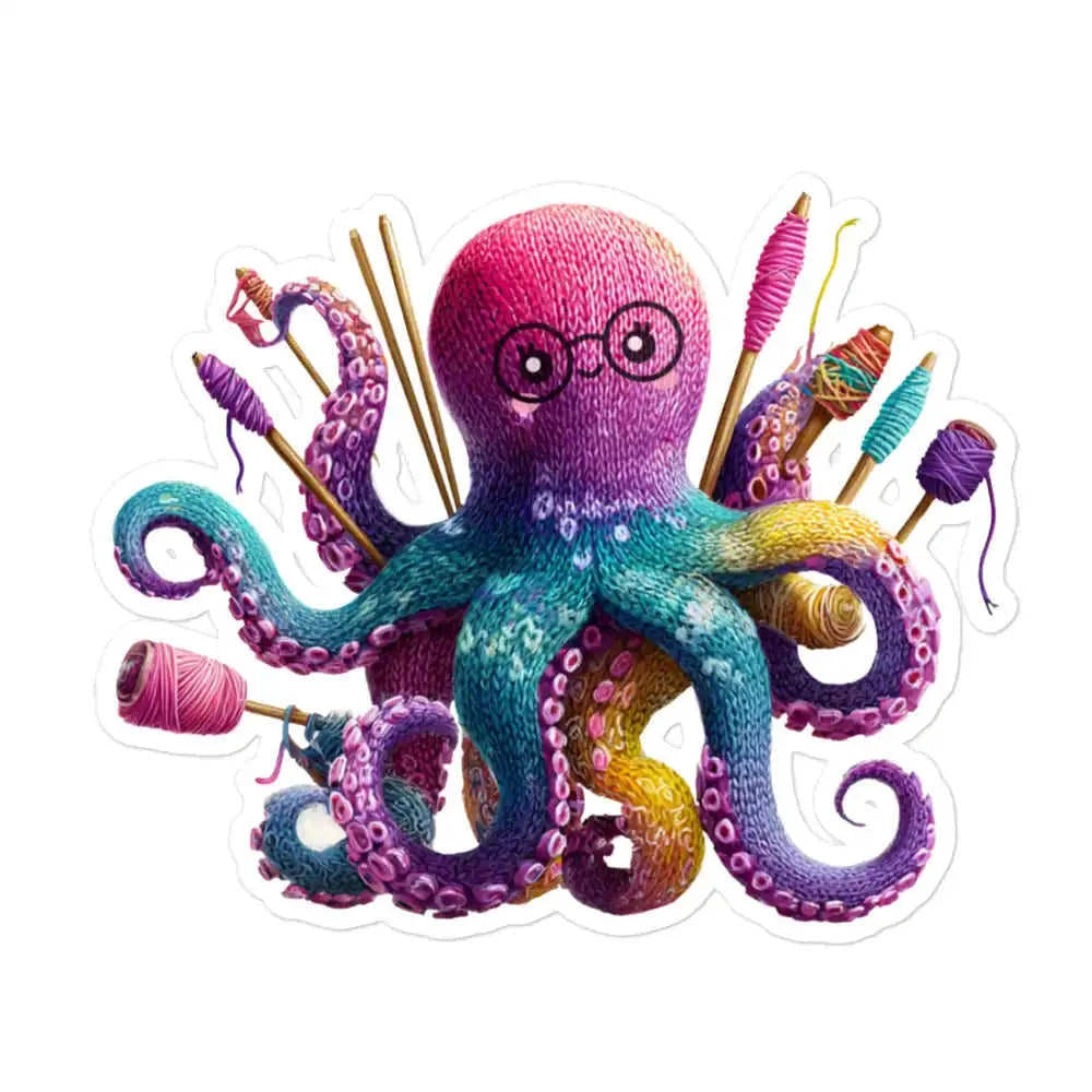 Yarnctopus Sticker – Bubble-Free Sticker for Makers, Crafters & Yarn Addicts Eco My Home Darn Good Yarn ecomyhome.store United States