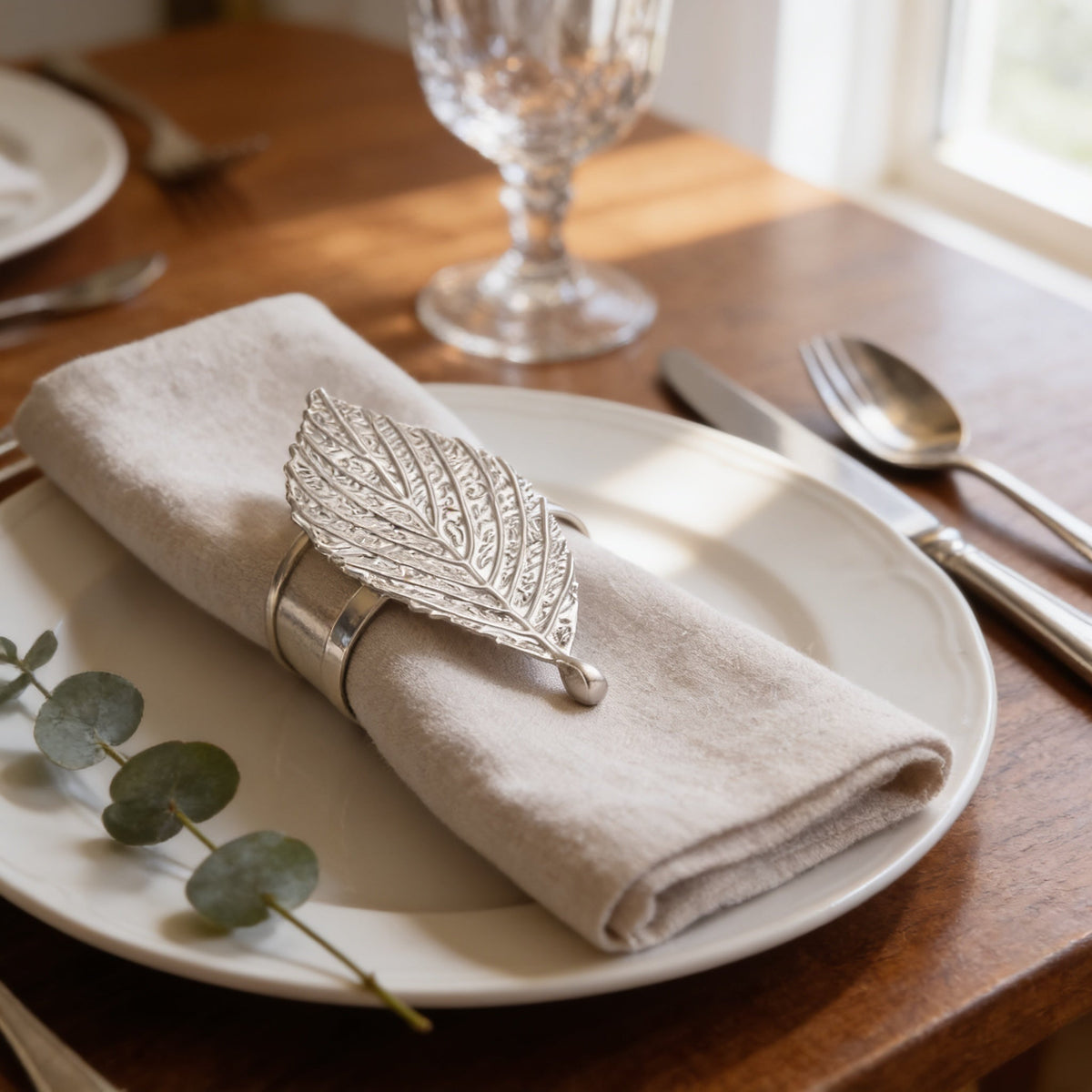 Silver Leaf Napkin Rings – Silver Leaf Design