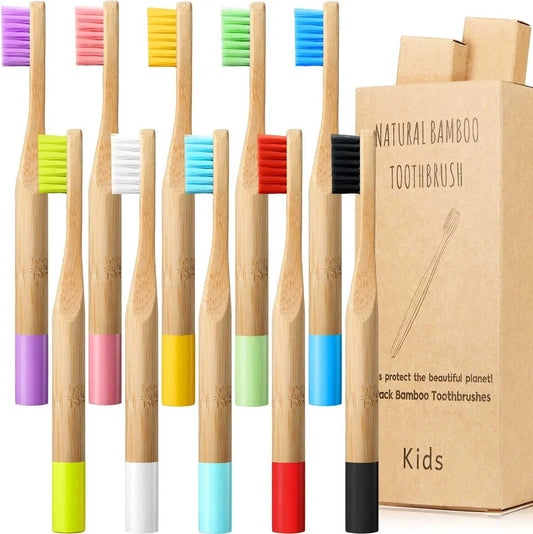 10-pack Eco Friendly Bamboo Toothbrush Set Eco My Home  Natural Toothbrush ecomyhome.store United States