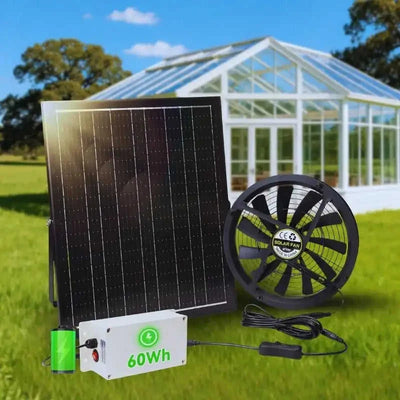 10" Solar Exhaust Intake Fan with Battery&42W Solar Panel Eco My Home Solar Attic Fan Langy Solar Lights ecomyhome.store United States