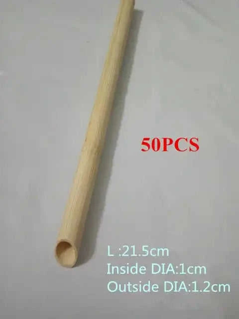100-Pack Eco-Friendly Reusable Bamboo Straws Eco My Home  Natural Toothbrush ecomyhome.store United States
