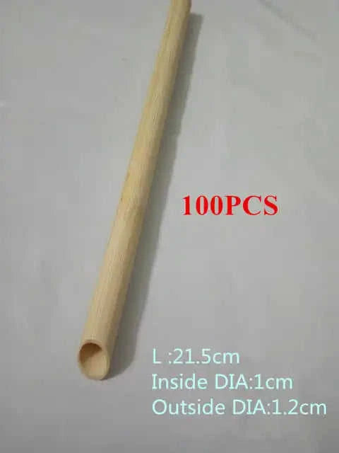 100-Pack Eco-Friendly Reusable Bamboo Straws Eco My Home  Natural Toothbrush ecomyhome.store United States