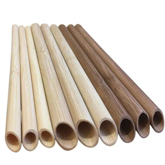 100-Pack Eco-Friendly Reusable Bamboo Straws Eco My Home  Natural Toothbrush ecomyhome.store United States