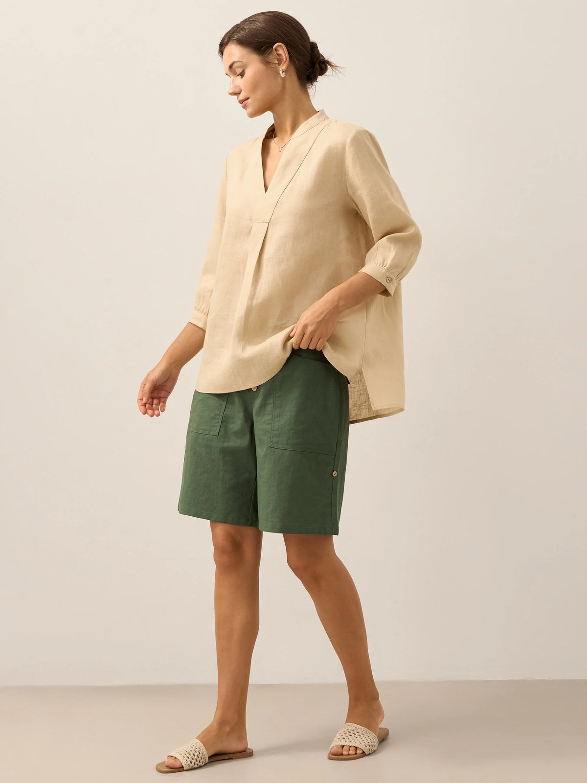 100% Linen Dress Shirt JOANNA