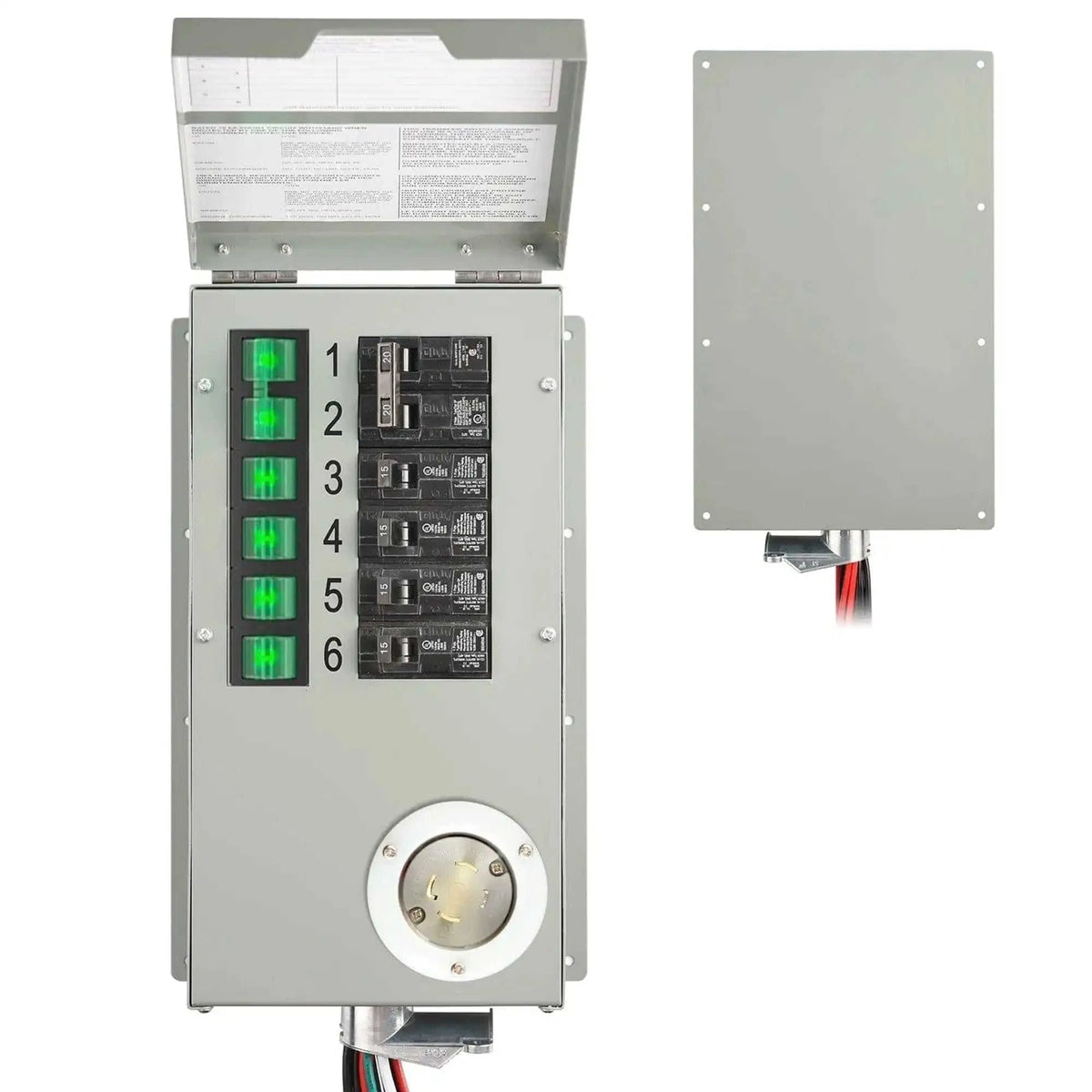 120V/240V 30A 6-Circuit Non-Automatic Transfer Switch Eco My Home Accessories Nature's Generator ecomyhome.store United States