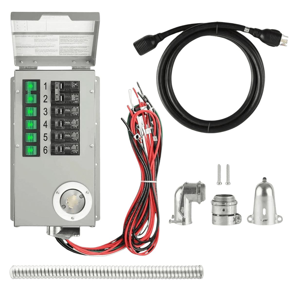 120V/240V 30A 6-Circuit Non-Automatic Transfer Switch Eco My Home Accessories Nature's Generator ecomyhome.store United States