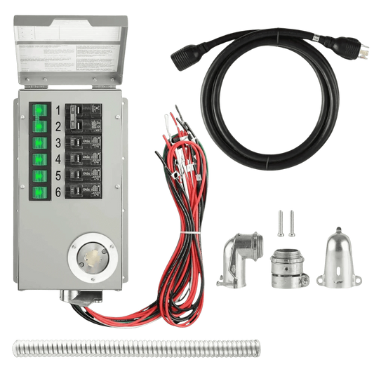 120V/240V 30A 6-Circuit Non-Automatic Transfer Switch Eco My Home Accessories Nature's Generator ecomyhome.store United States
