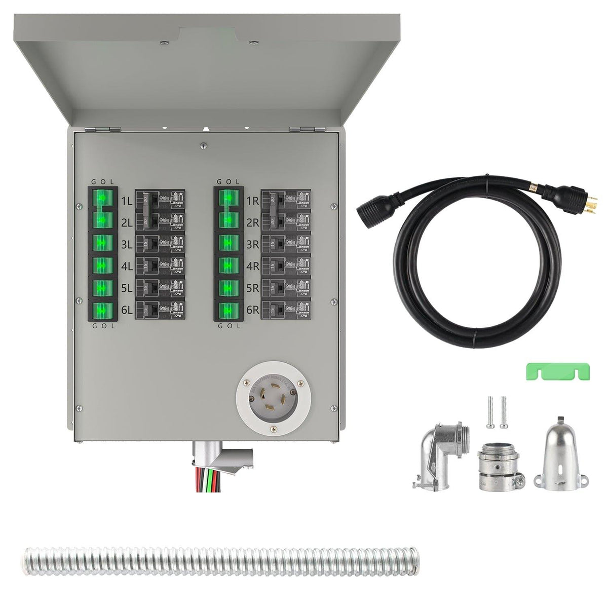 Nature's Generator Lithium 3600 Solar Generator and Transfer Switch