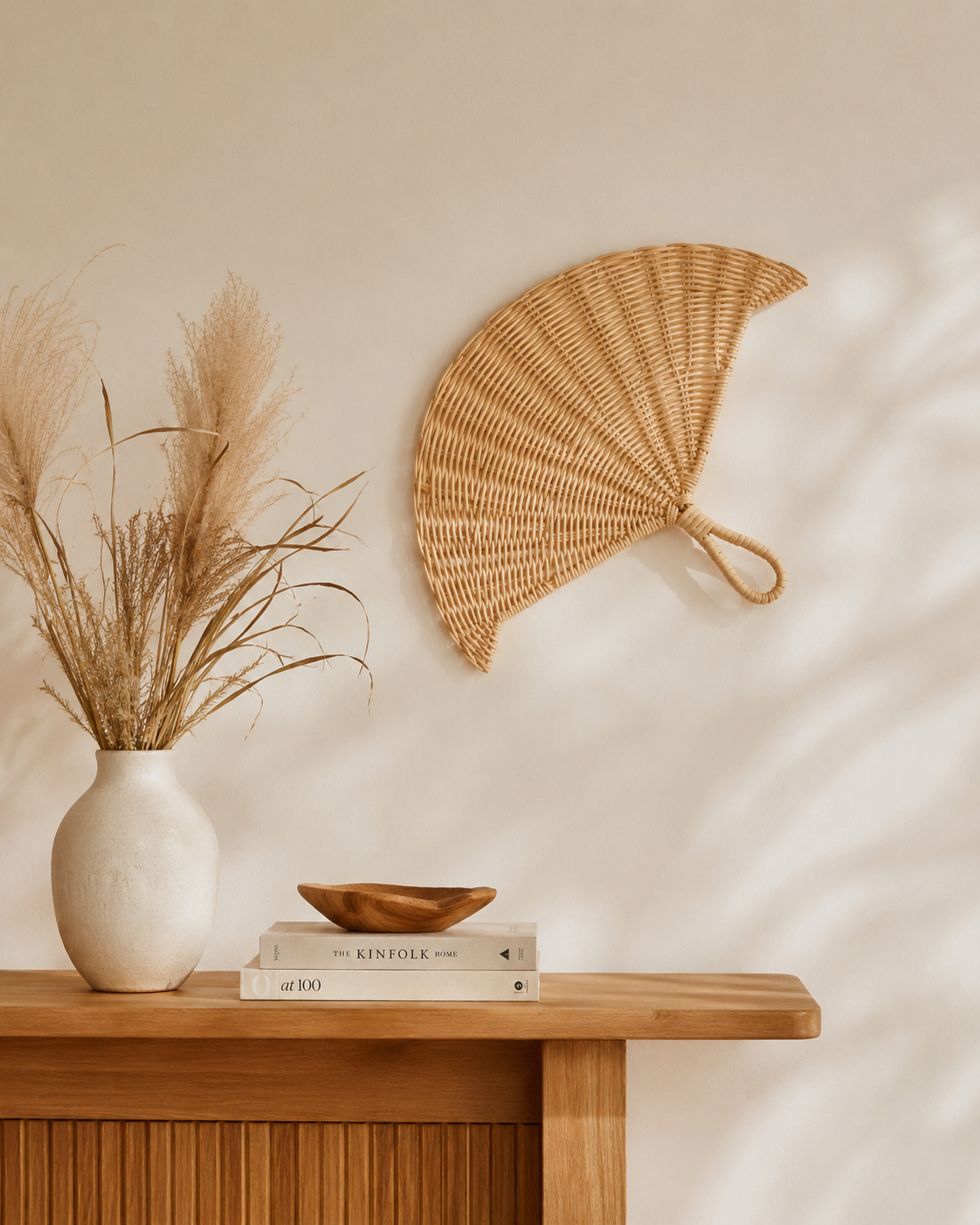 Rattan Woven Fan