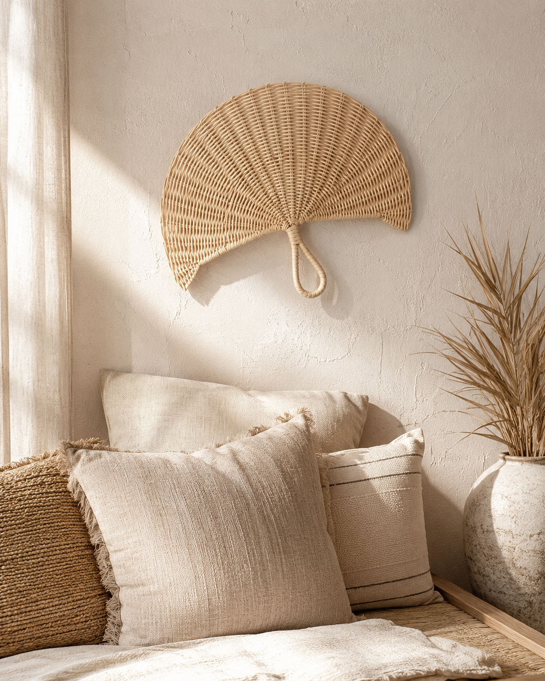 Rattan Woven Fan