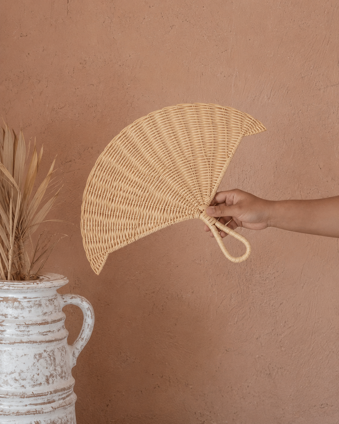 Rattan Woven Fan