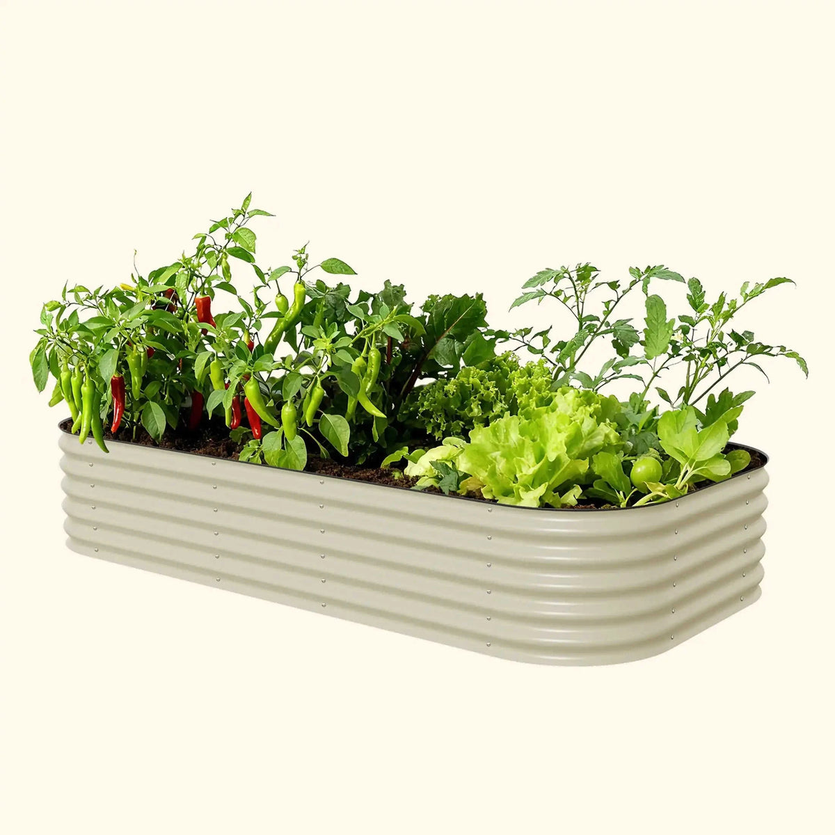 17" Tall 10 In 1 Jumbo Modular Metal Raised Garden Bed Kit Eco My Home Garden beds Vego Garden ecomyhome.store United States