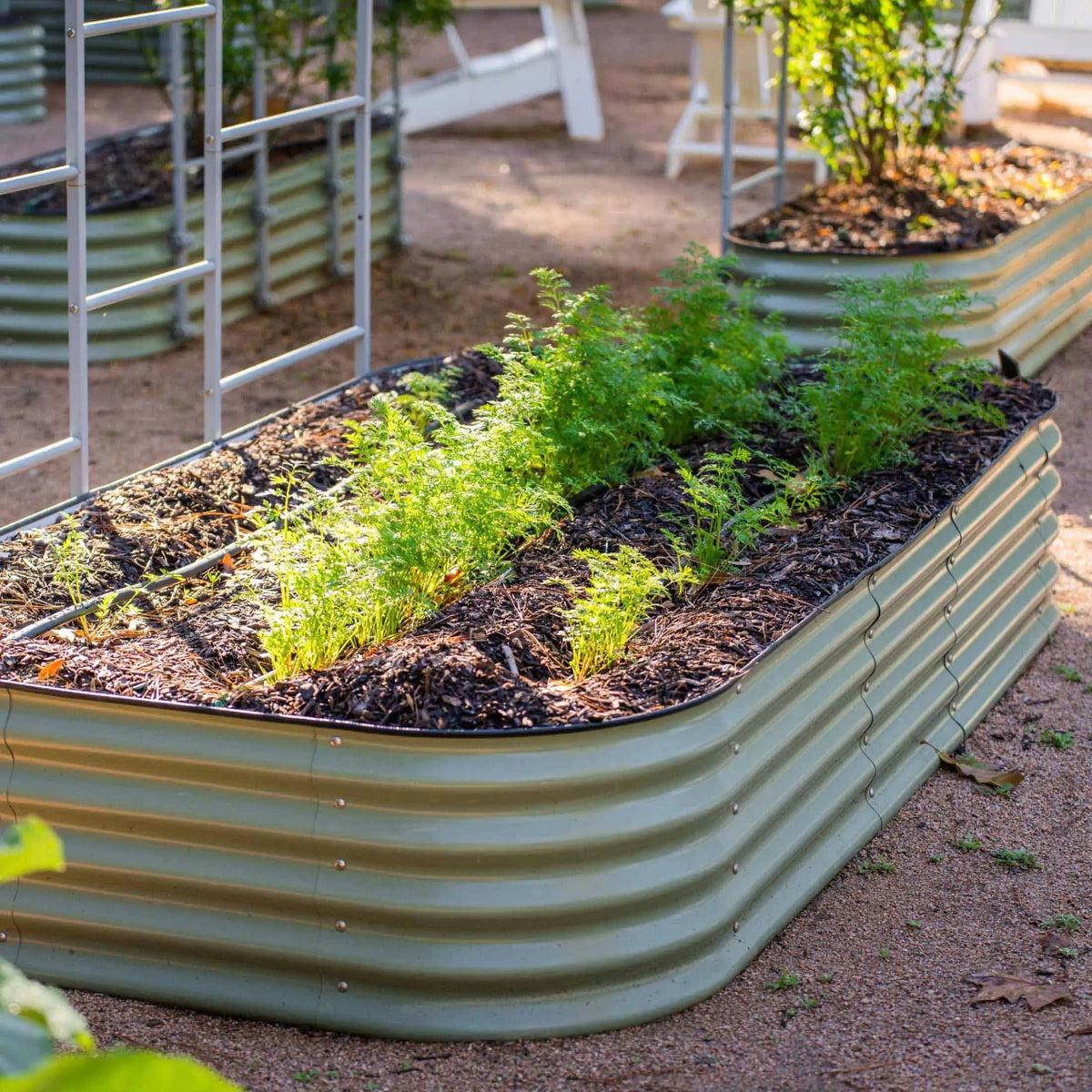 17" Tall 10 In 1 Jumbo Modular Metal Raised Garden Bed Kit Eco My Home Garden beds Vego Garden ecomyhome.store United States